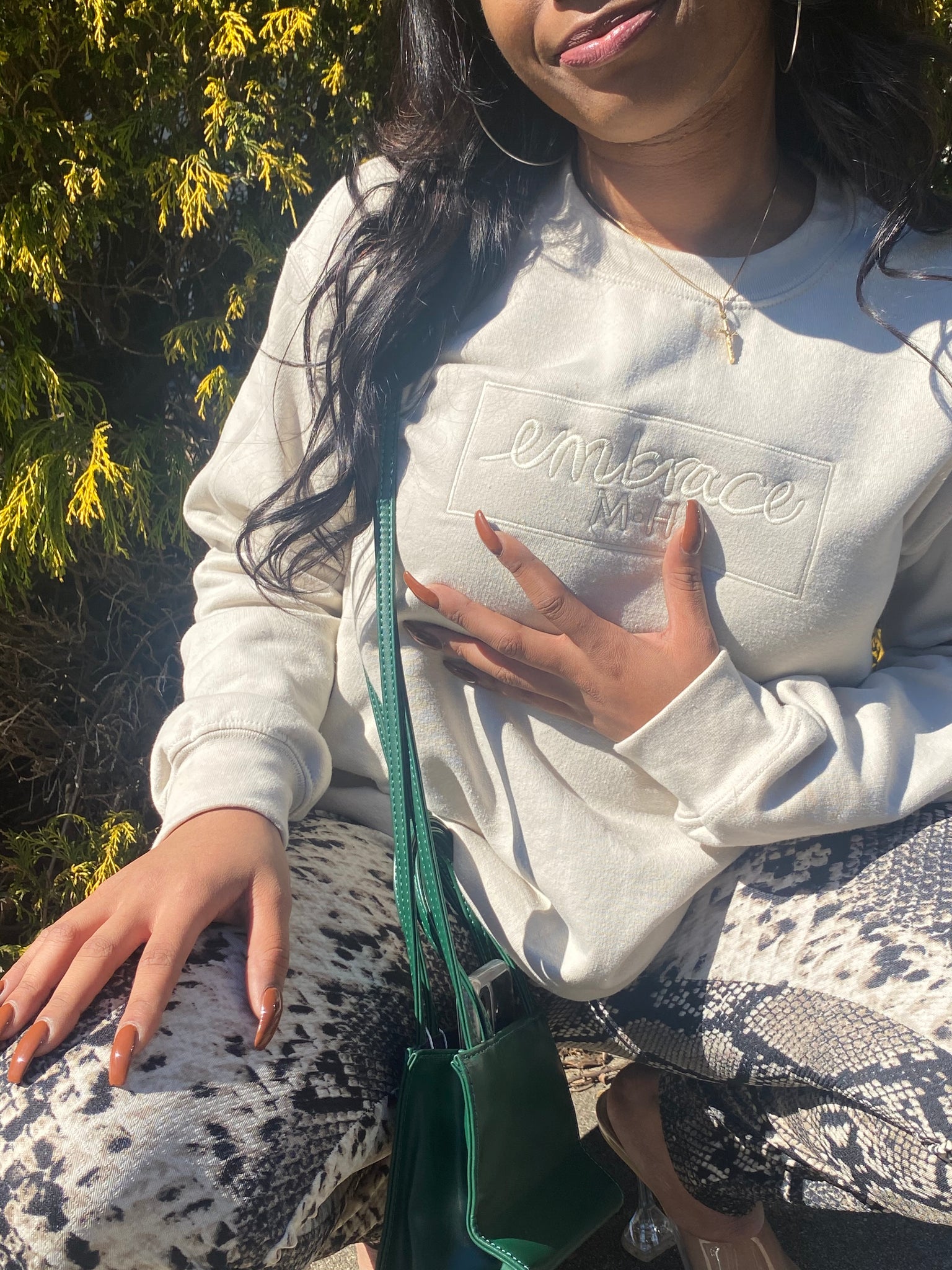 Sand/ Cream Embrace MH Crewneck