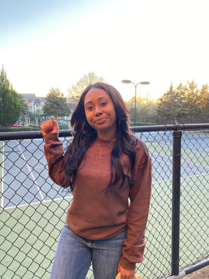Chocolate Brown Embrace MH Crewneck