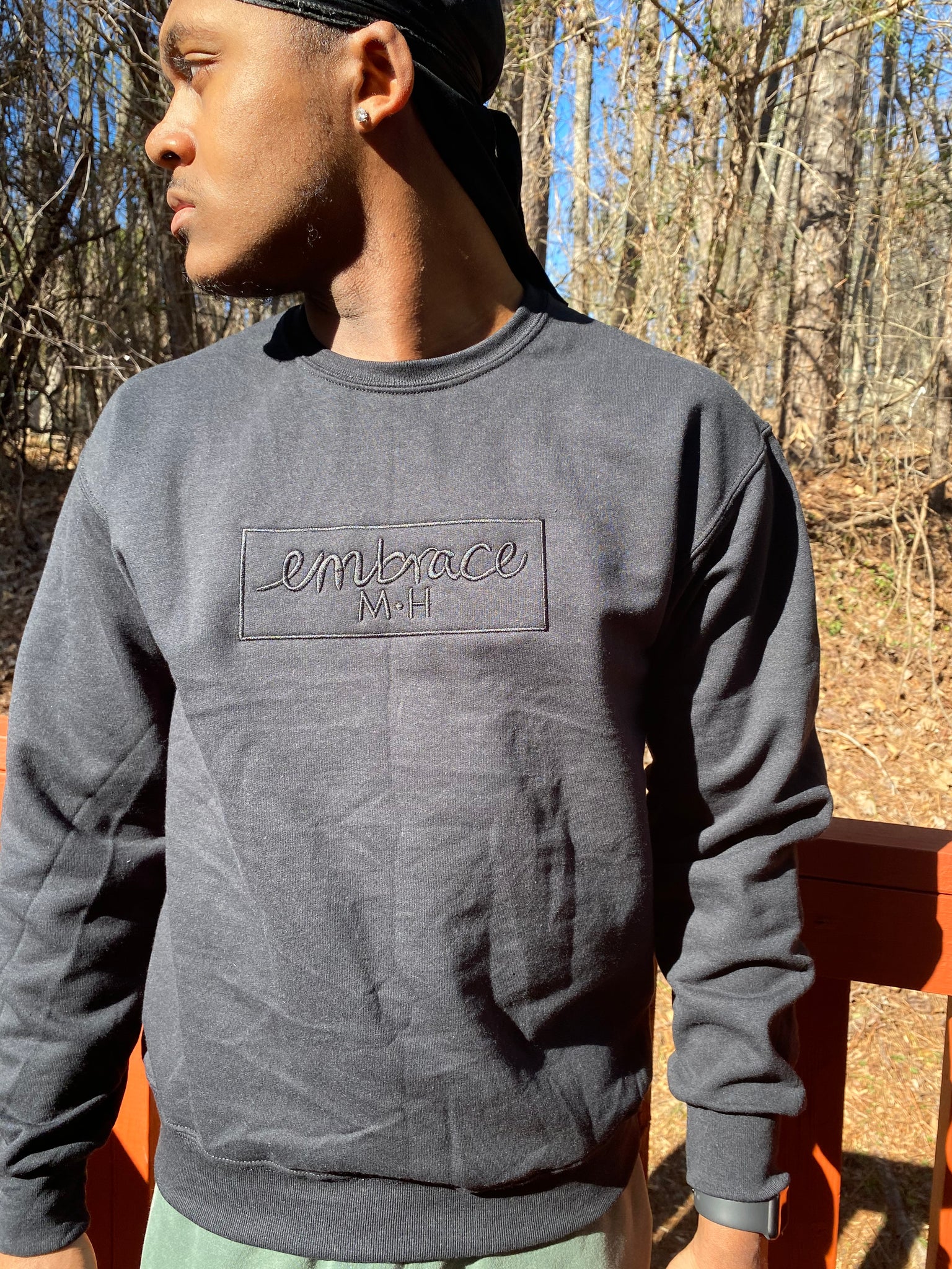 Black Embrace MH Crewneck