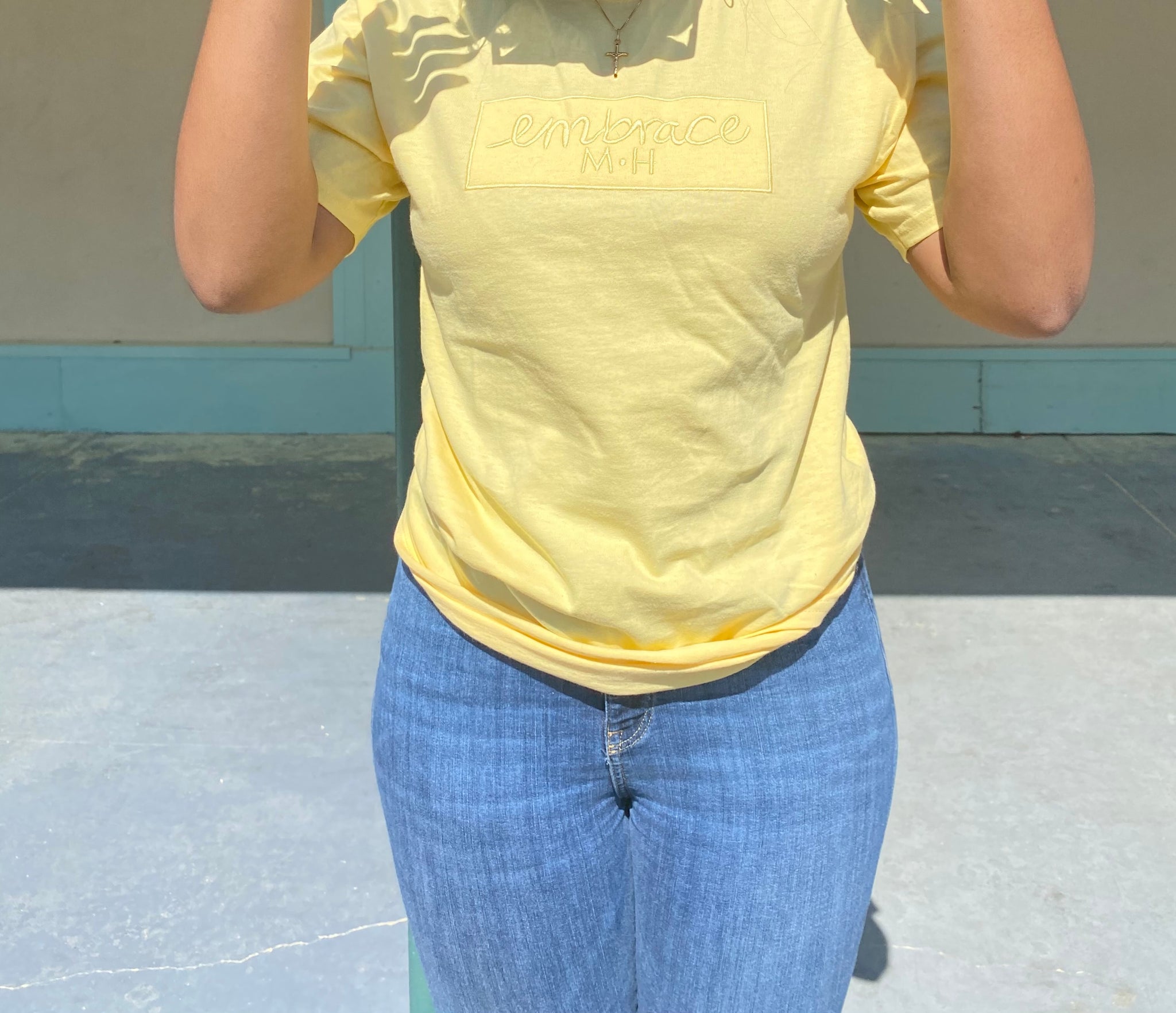 Light Yellow EmbraceMH Tee